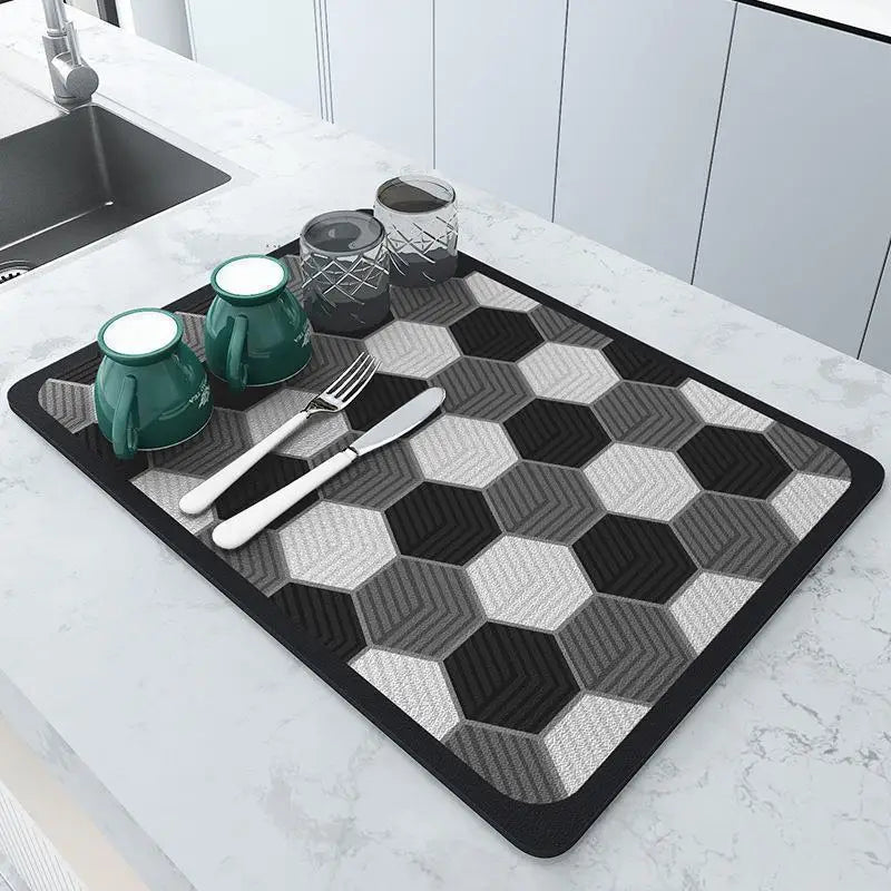 Diatomite Quick Dry Water Absorbent Pad - Dish