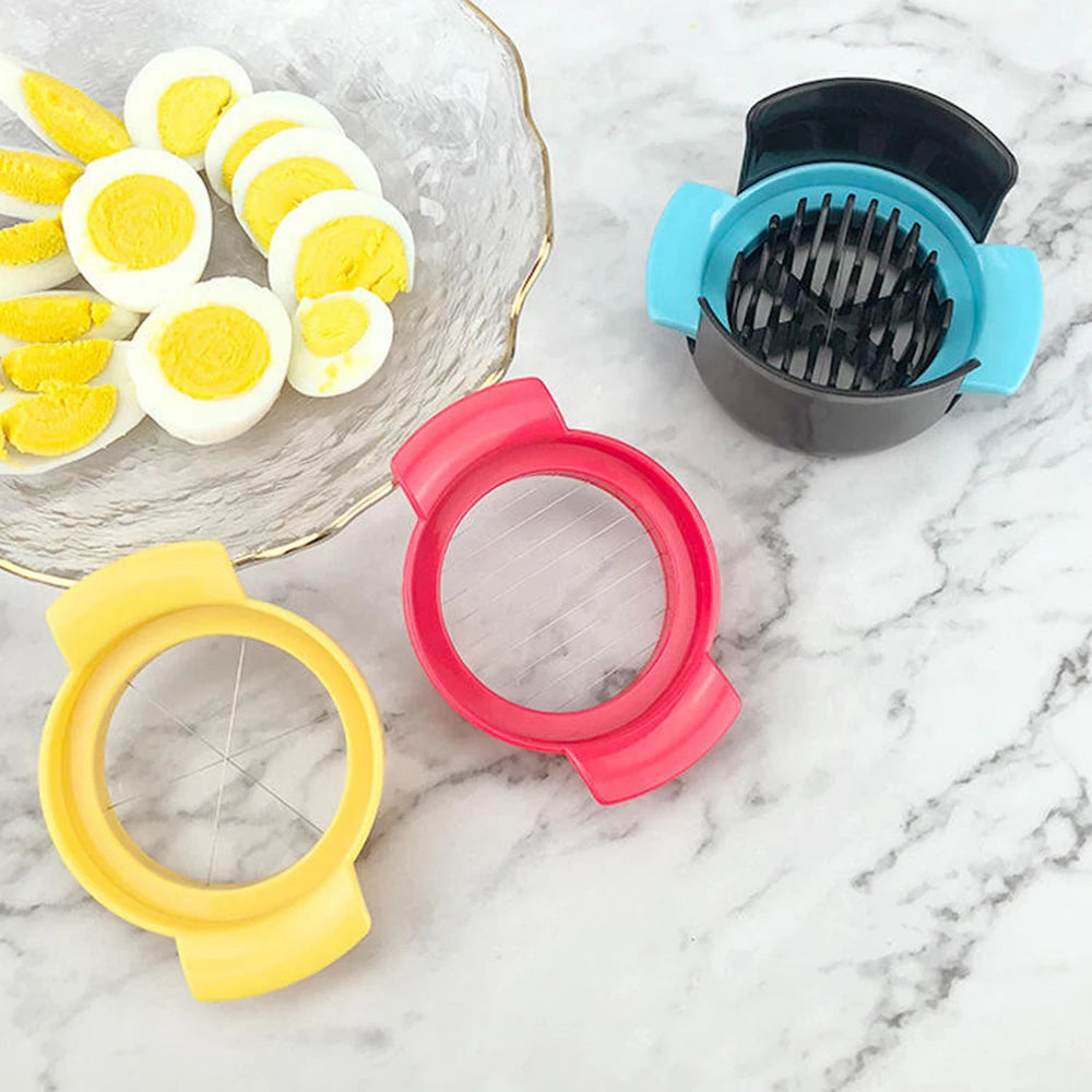 Stainless Steel Three In One Egg Slicer 3-In-1