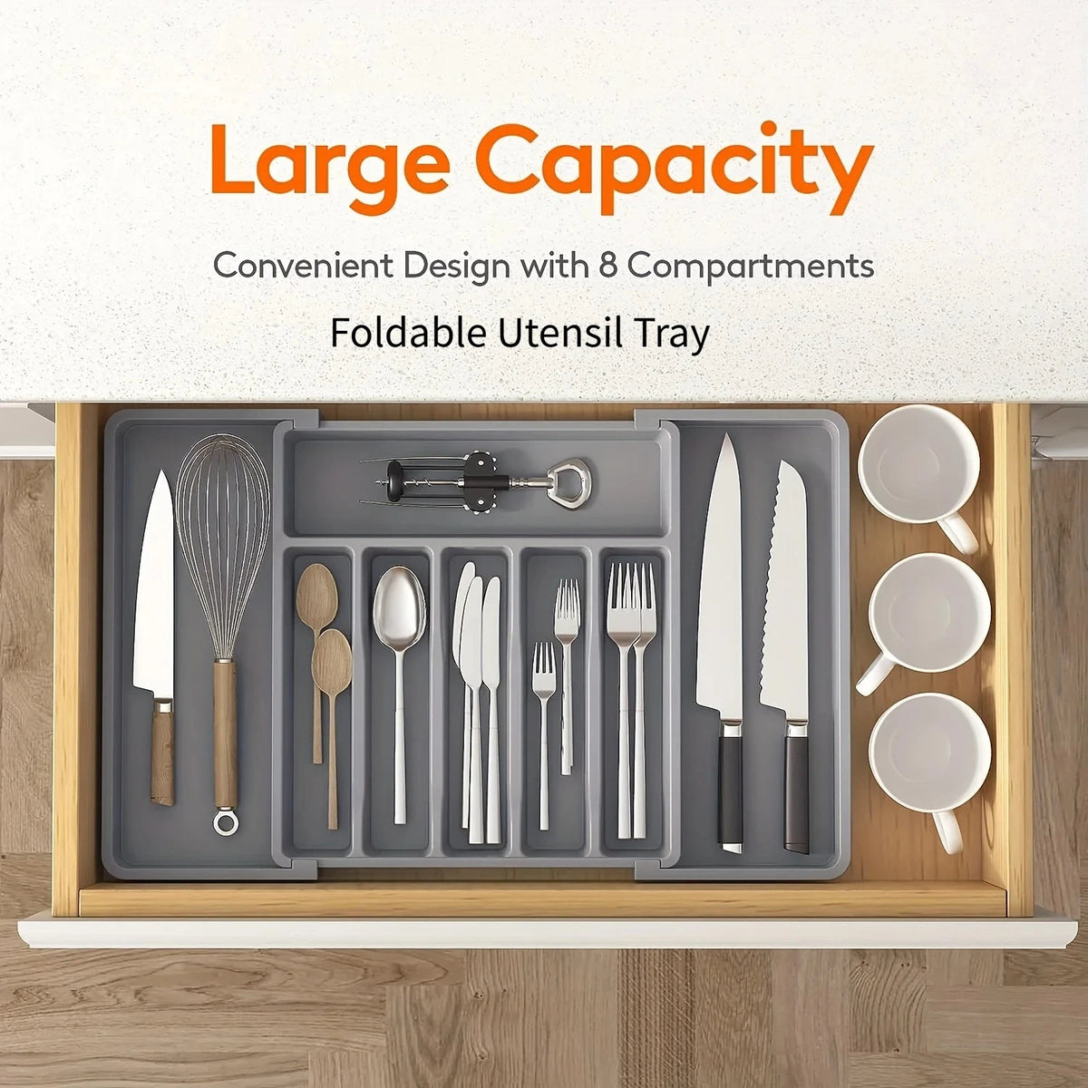 Ideal Organizing Spoon Cutlery Drawers Adjustable Utensil