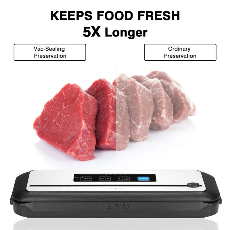 Inkbird 3rd Vacuum Sealer Starter Kit -80kpa Strong