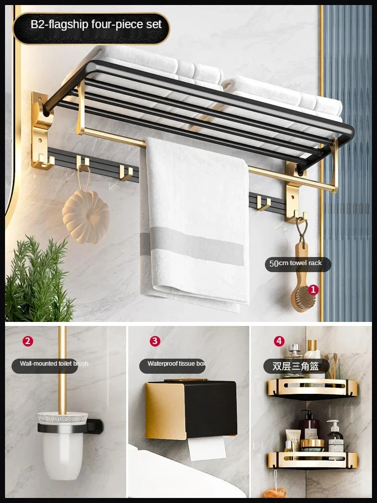 Bathroom Holder Toilet Paper Holder Towel Rack Toilet