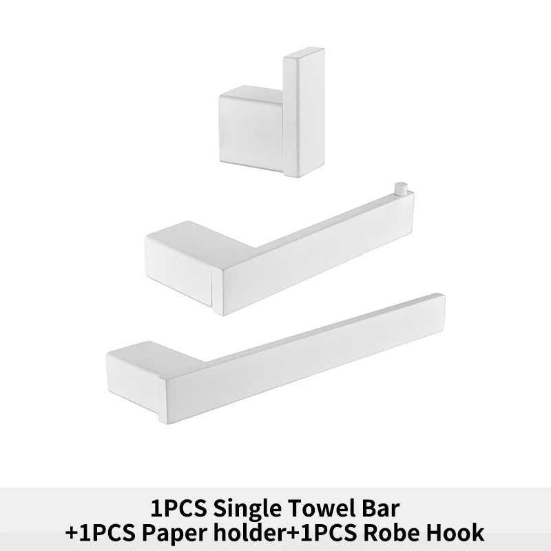 Bathroom Hardware White Wall Mounted Toilet Roll Paper