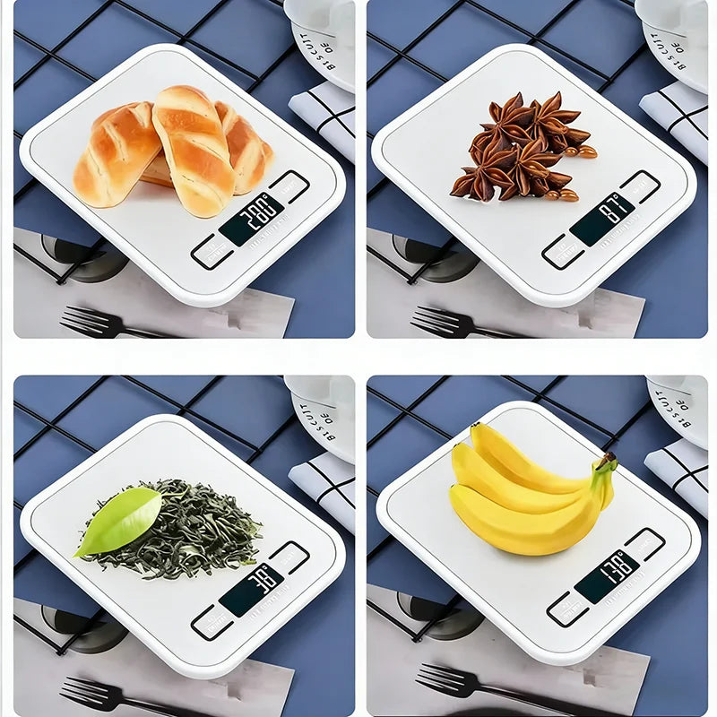 Digital Scale 10/5kg-1g Led Display Stainless Steel Panel