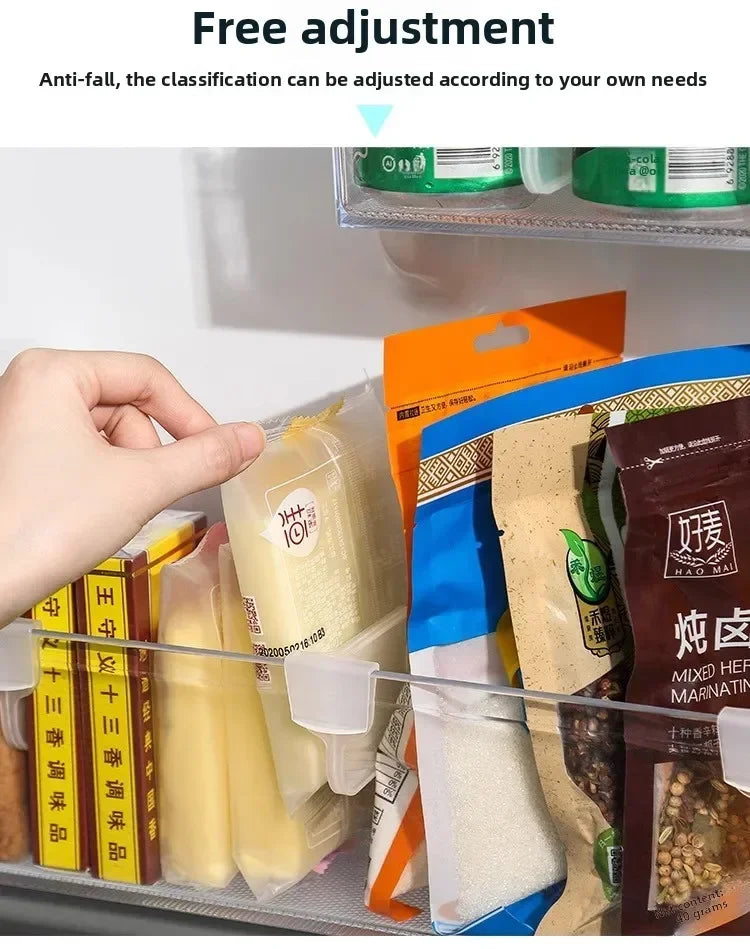 Efficient Refrigerator Organizer Shelf Storage Dividers Eggs