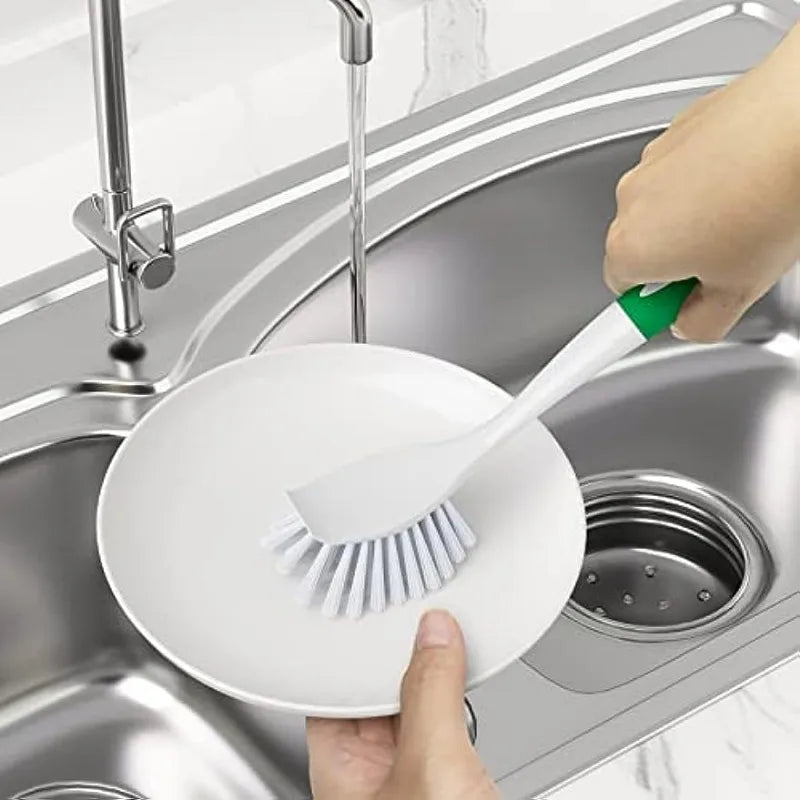 2/4/5/6pcs Cleaning Brush Pad Set Dish Scouring Pad for Cleaning Scouring Pad Kitchen Scrub Brush & Bendable Cup Brushes Dish