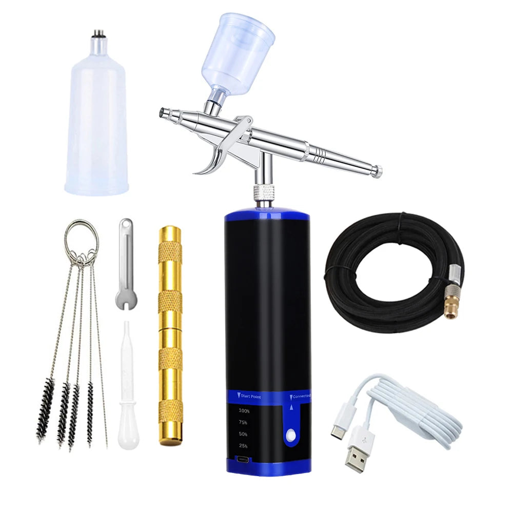 Tm100-116w Professional Mini Airbrush Compressor Kit Cake