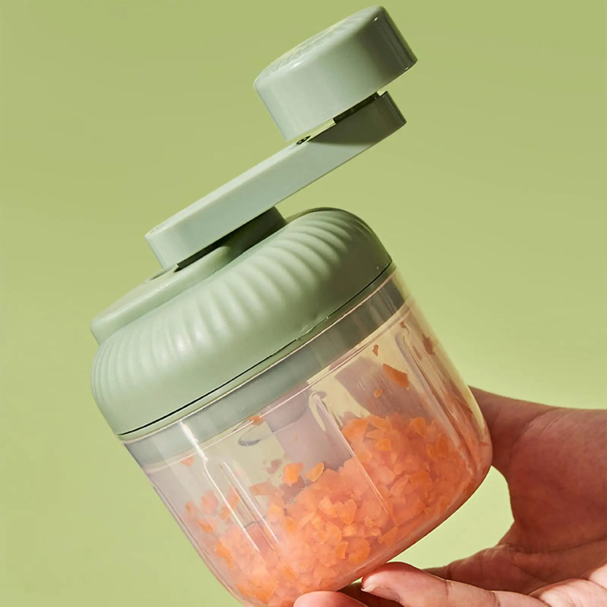Vegetable Chopper Small Food Processor Hand-Cranked Food Chopper
