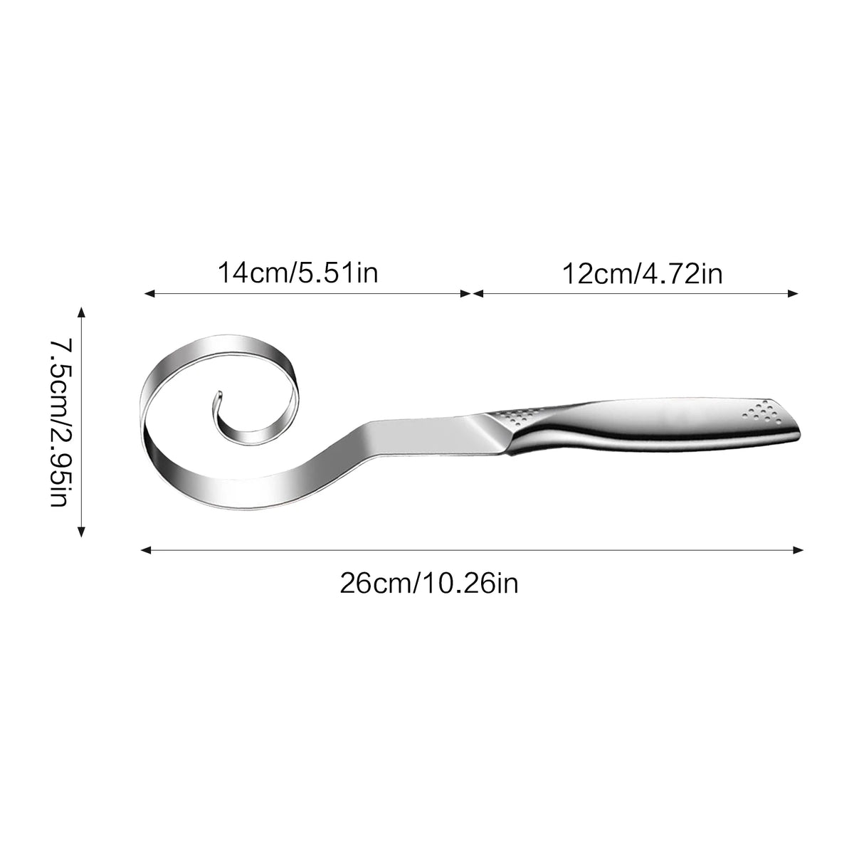 Danish Dough Whisk Stainless Steel Handheld Bread Blender
