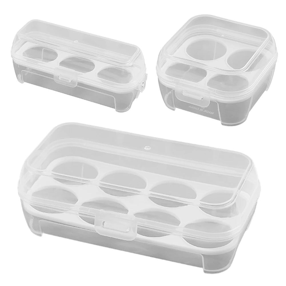3/4/8 Grids Egg Holder Shockproof Container Case Organizer