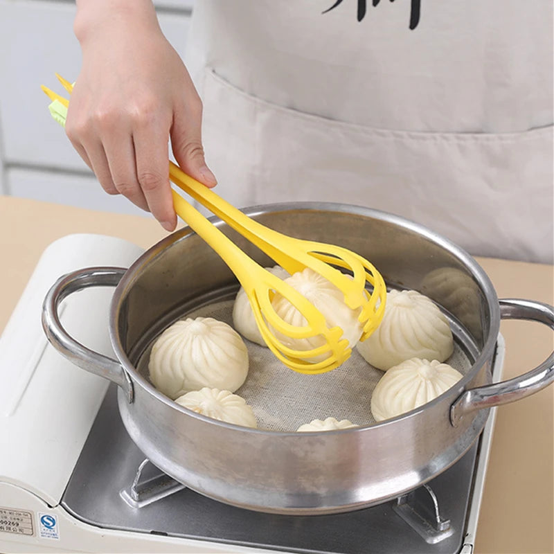 Egg Beater Whisk Milk Pasta Tongs Food Clips