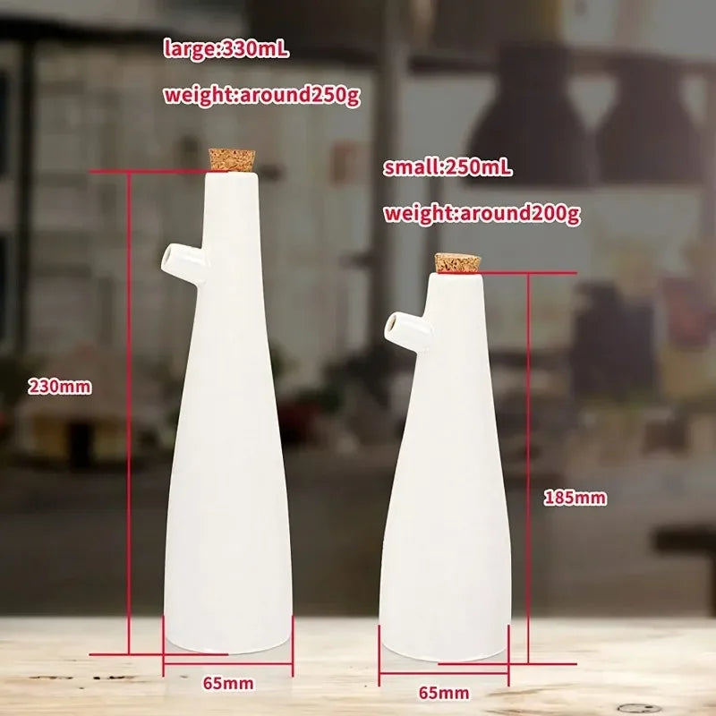Ceramic Vinegar Porcelain Olive Oil Pot Soy Sauce
