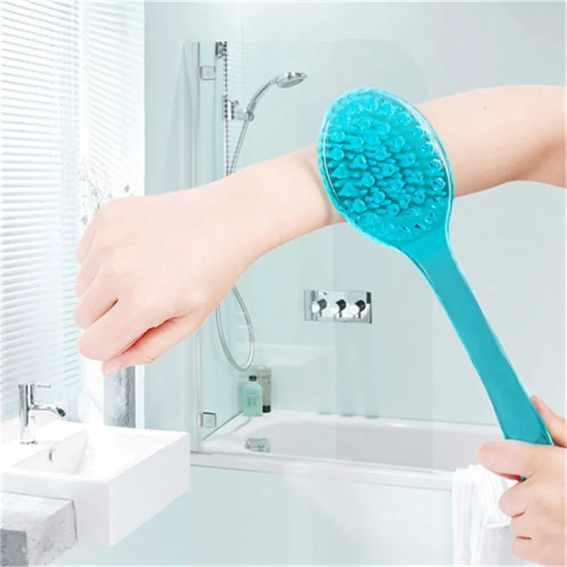 1pc Long Handle Bath Brush Soft Hair Bath