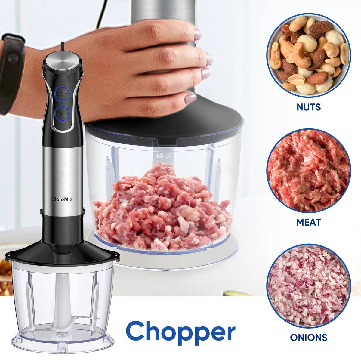 Biolomix In Immersion Hand Blender 1500w Blender 304