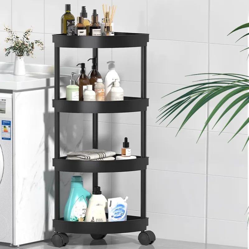 Swivel Wheels Small Cart Shelf Snacks Racks Trolley