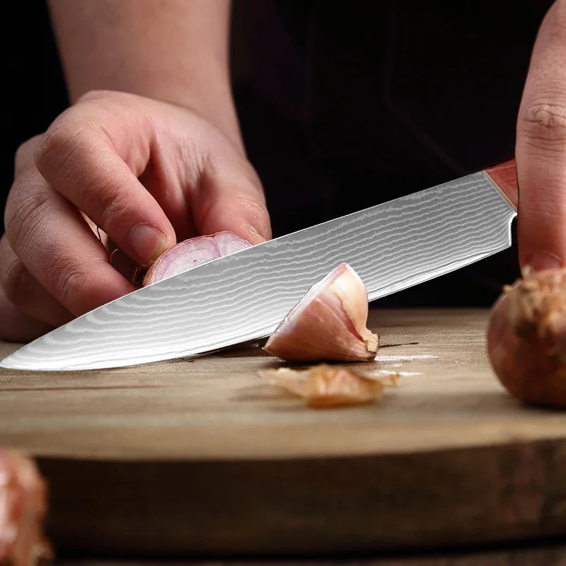 Damascus Steel Chef Knife Inch Utility Knife Cleaver