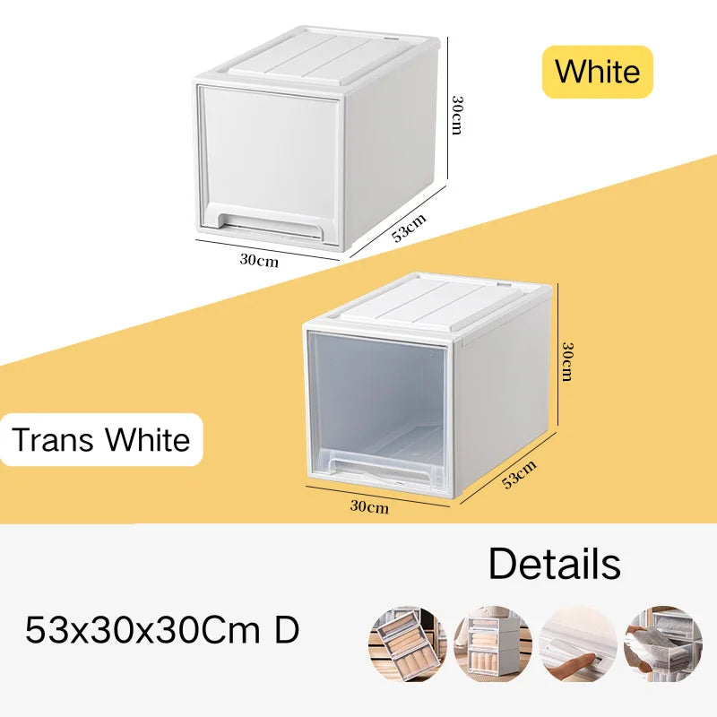 Stacking Storage Drawer Boxes Large Capacity Wardrobe Drawer