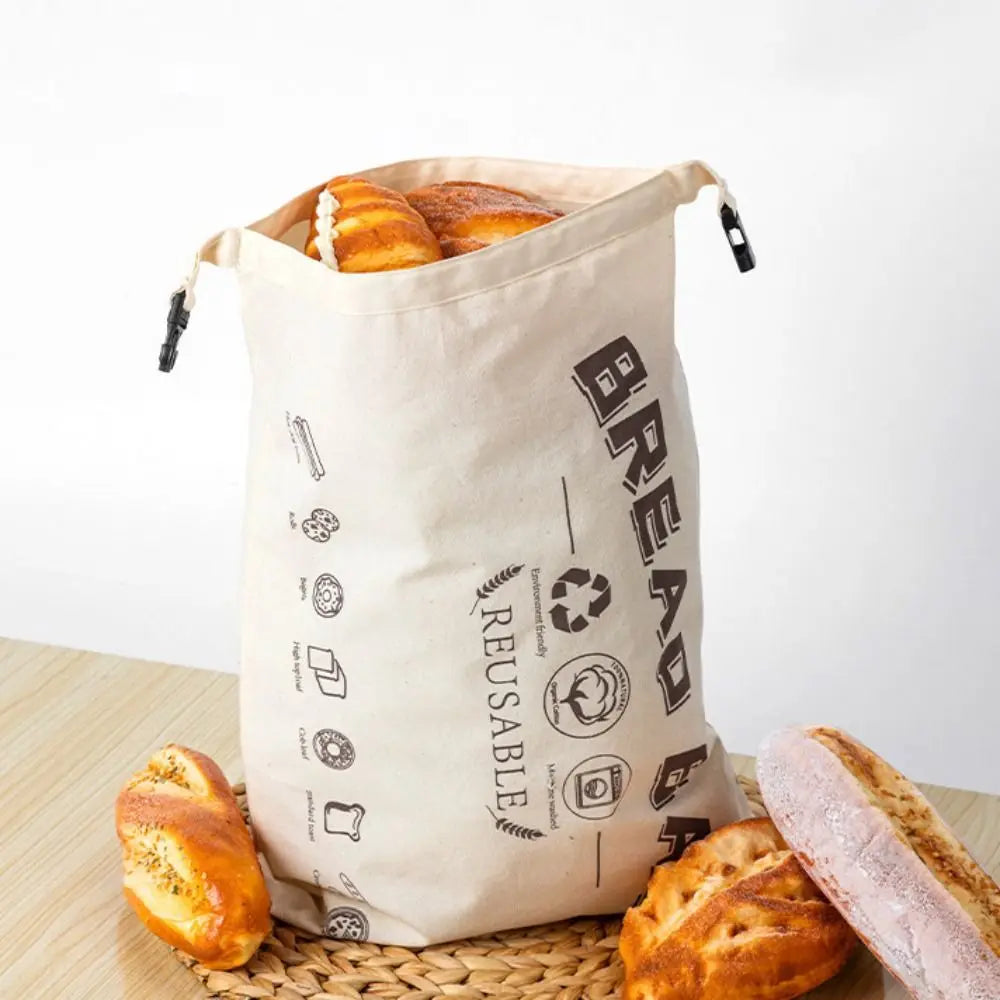 Food Grade Reusable Bread Bag Made Of Cotton