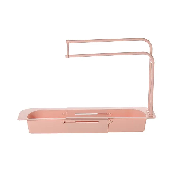 Telescopic Sink Shelf Drainer Rack Soap Sponge Holder