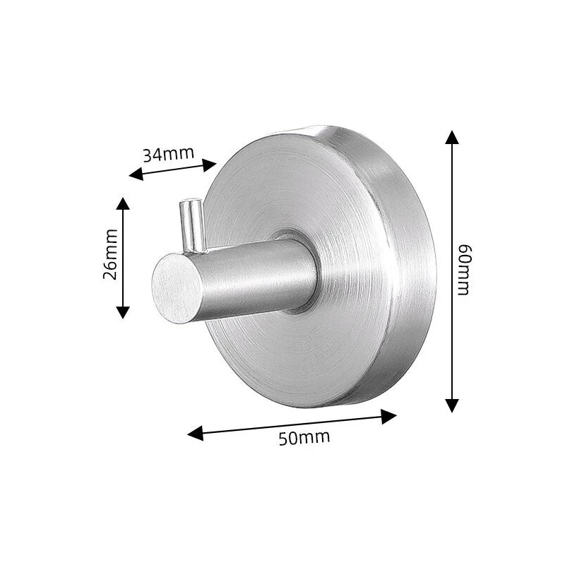 1/4pcs Suction Cup Hooks Waterproof Bathroom Robe Coat