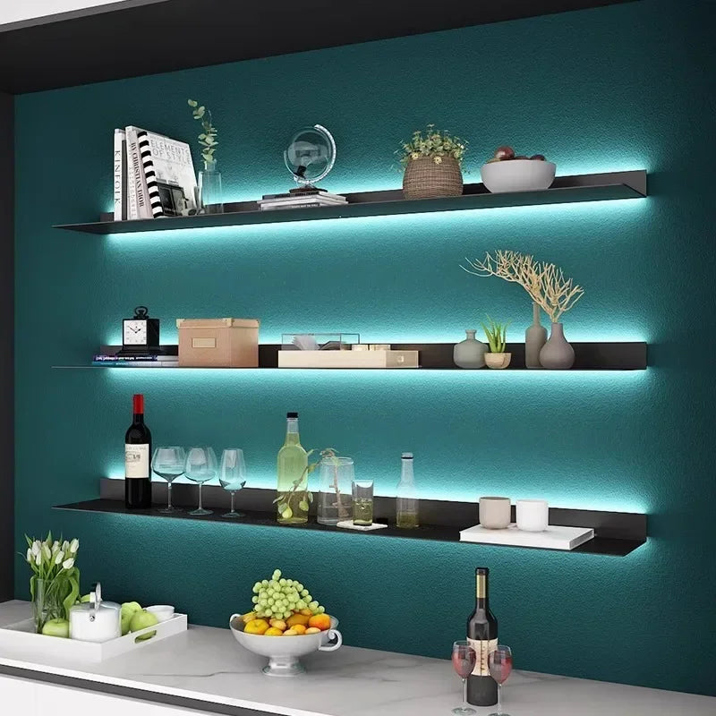 Iron Floating Wall Shelf Storage Organizer Shelves Bathroom