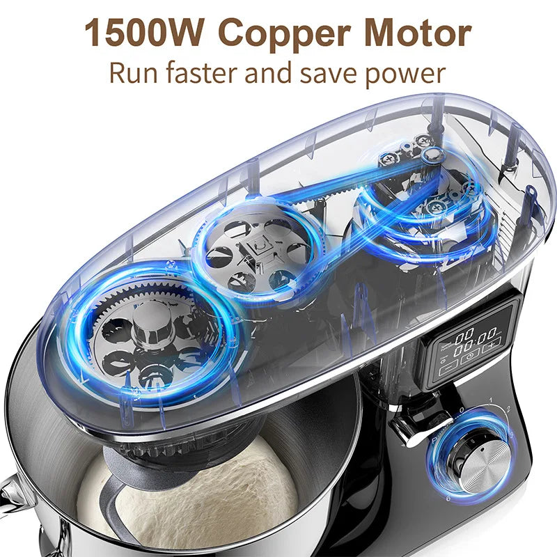 Commercial Stand Mixer 1500w 5l Stainless Steel Bowl