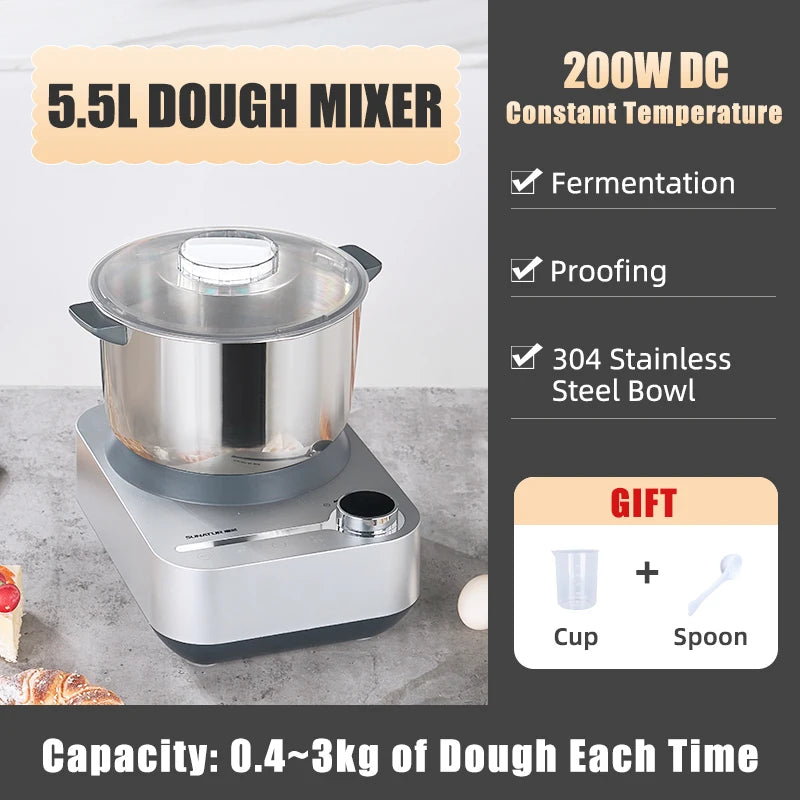 Sunatur 5l/8l Electric Dough Mixer Kneader Mixer Stand