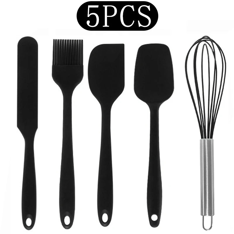 Black Non-Stick Silicone Kitchenware Cooking Utensils Cookware