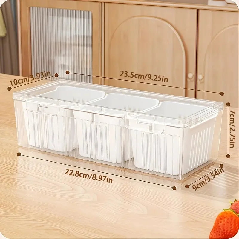 Of Food Storage Containers Square Transparent Compartments