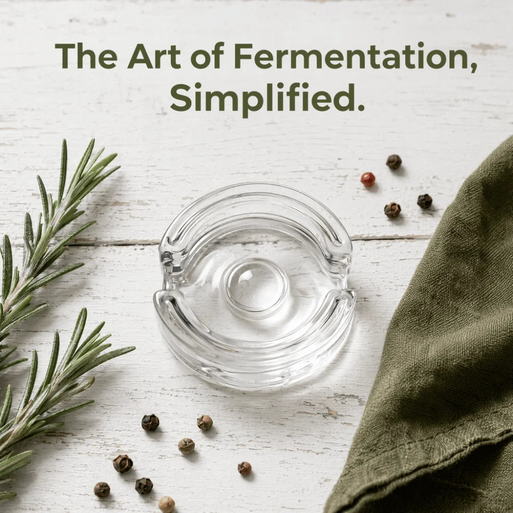 Fermented Glass Weight Lid Clear Sealed Heavy Fermenting