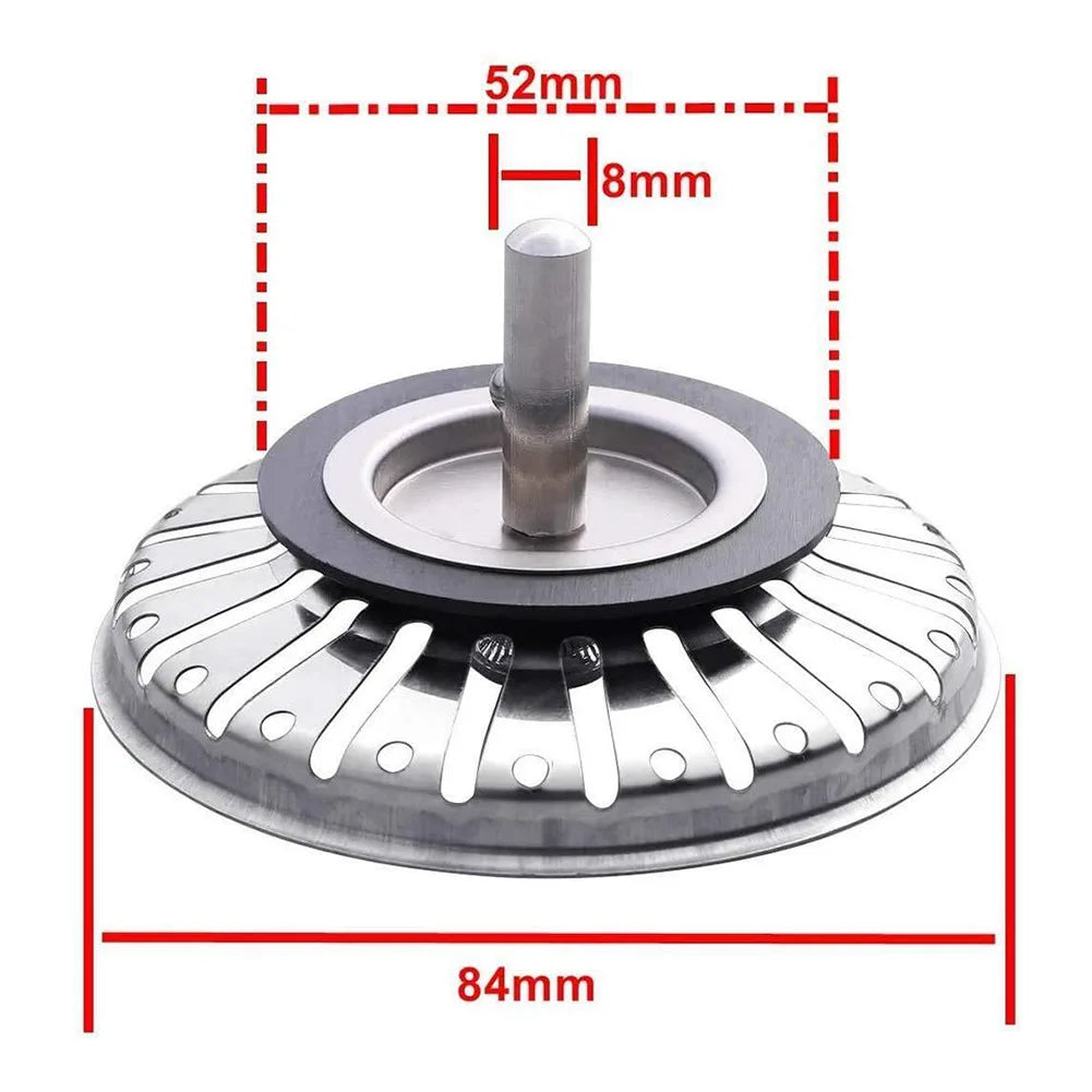 Sink Drain Strainer Stainless Steel Sink Strainer Plug