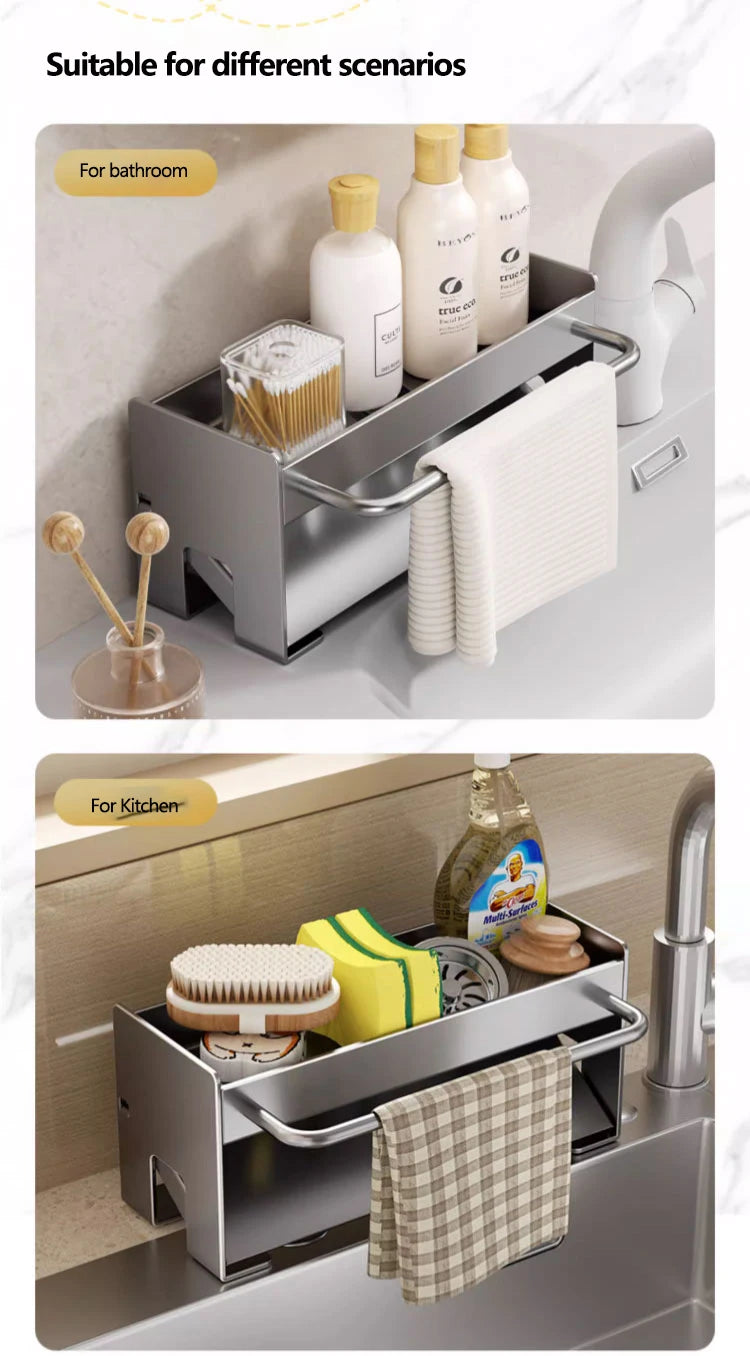 Sink Stand Sponge Holder Dish Drainer Organizers Storage