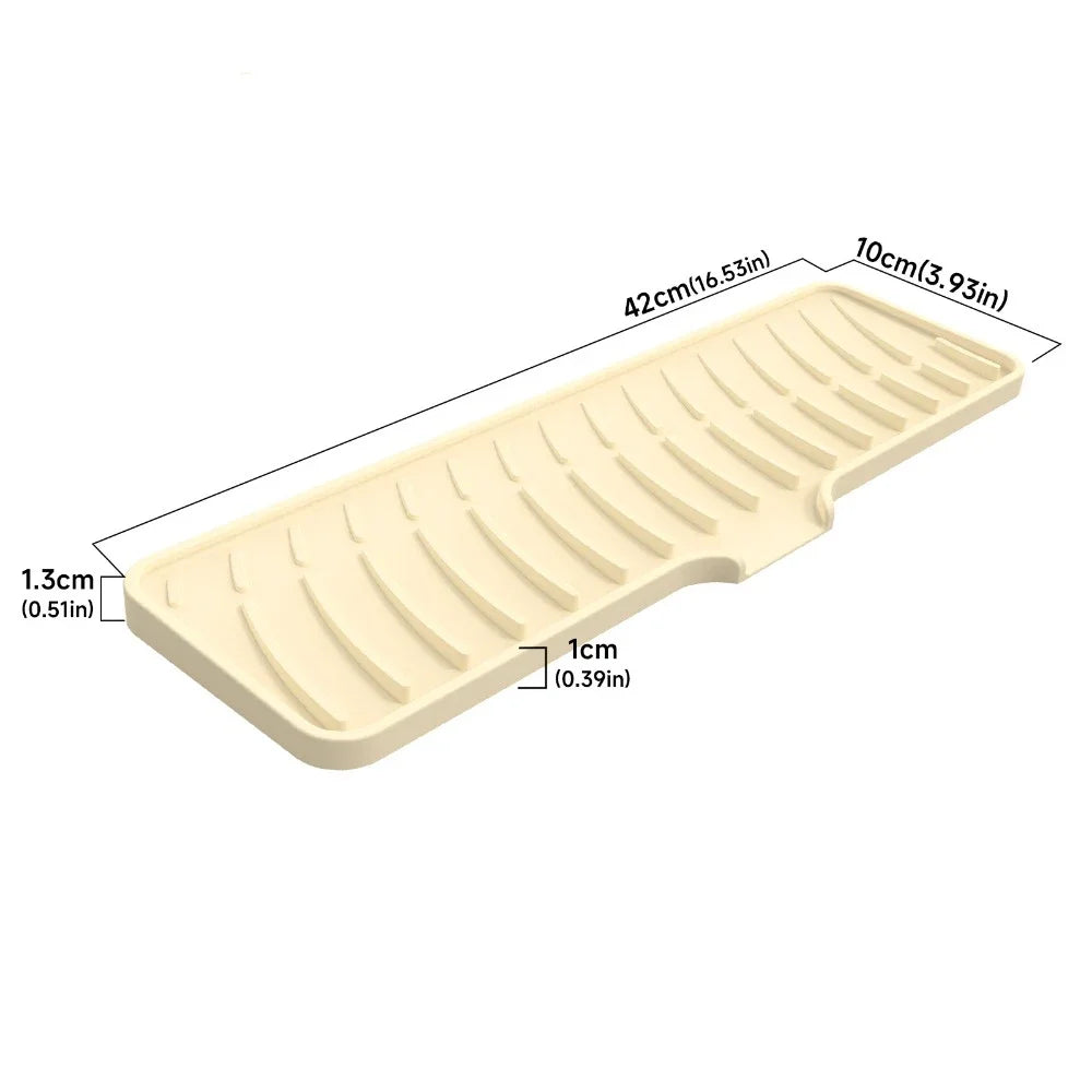 1pcs Wave Draining Pad Silicone Drying Mat Non-Slip
