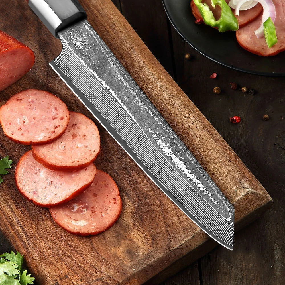 Mostodozo Japanese Kiritsuke Chef Knife 67-Layer Damascus Steel