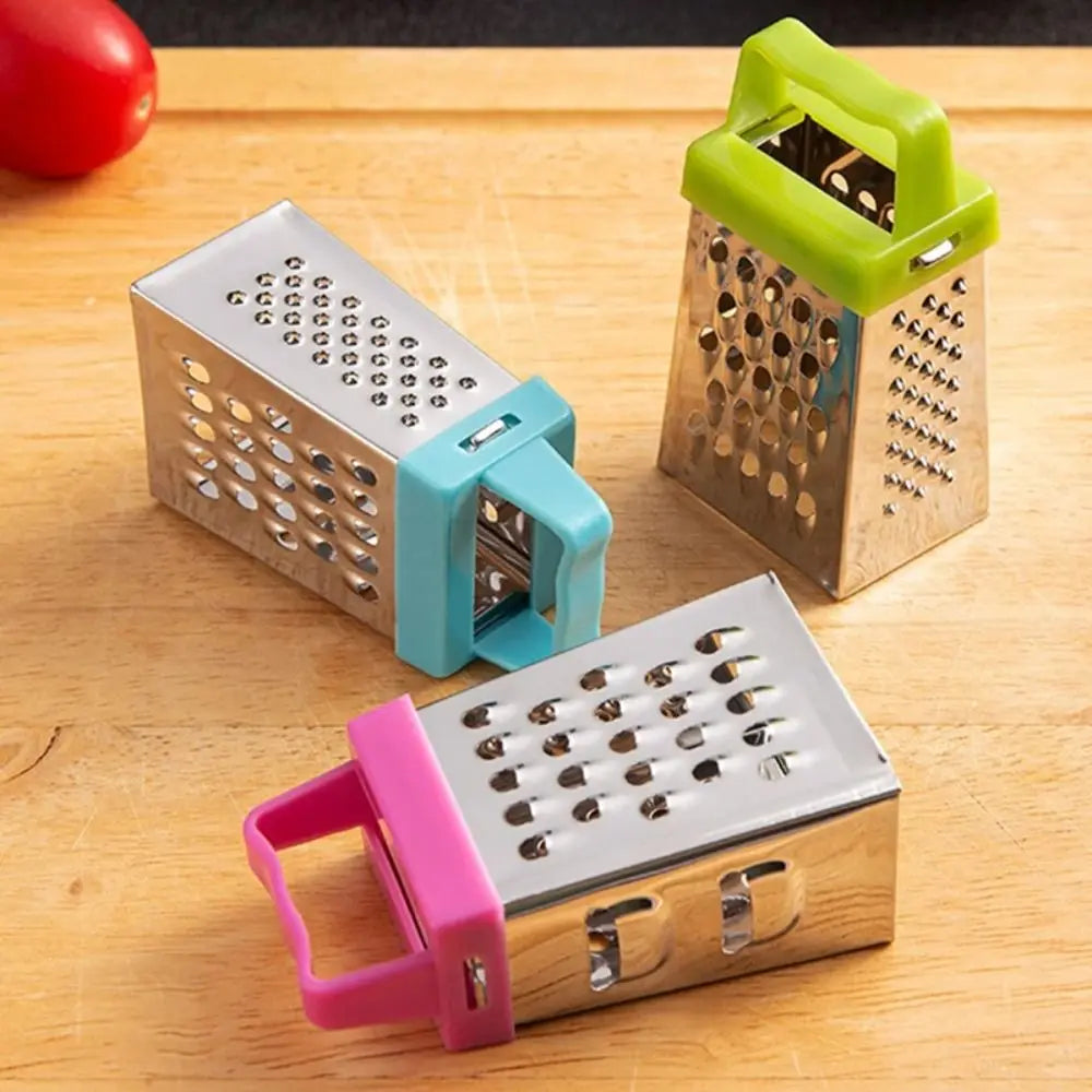 Stainless Steel Mini Peel Cutter Four-Sided Handheld Grater
