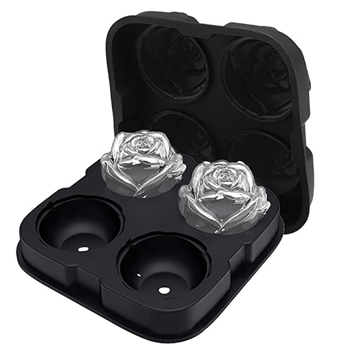 3d Ice Cube Tray Silicone Rose Shape Ice