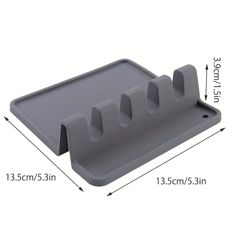 Silicone Kitchenware Rack Tableware Drying Mat Spoon Chopsticks