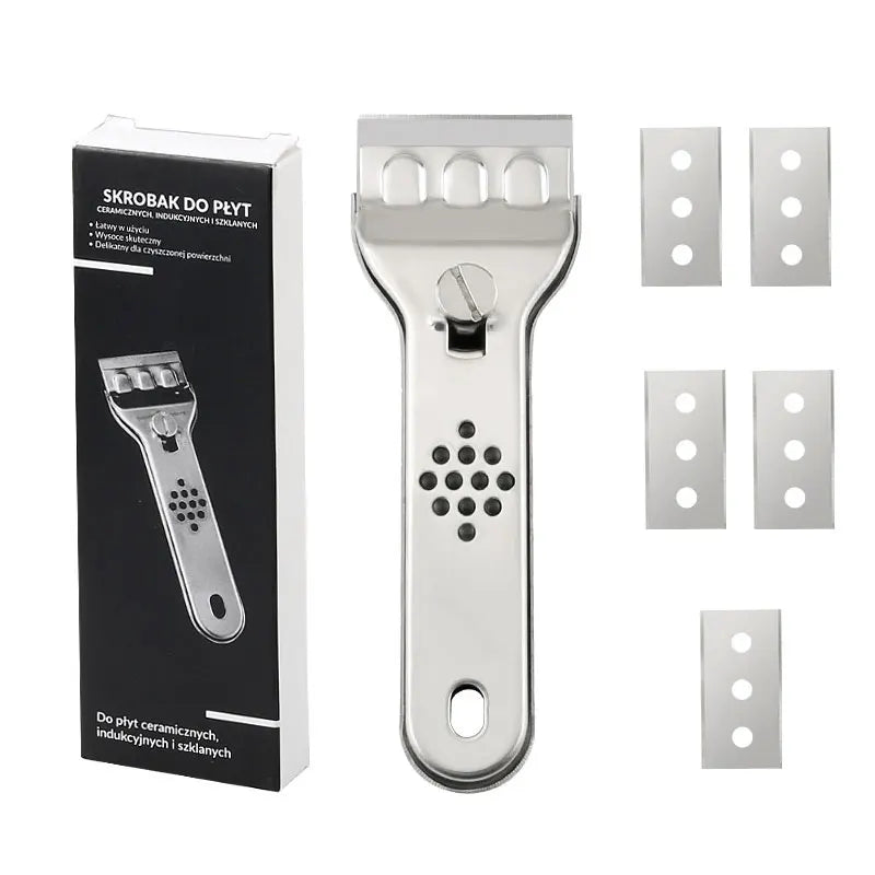 Stainless Steel Glass Ceramic Hob Scraper Cleaner Remover