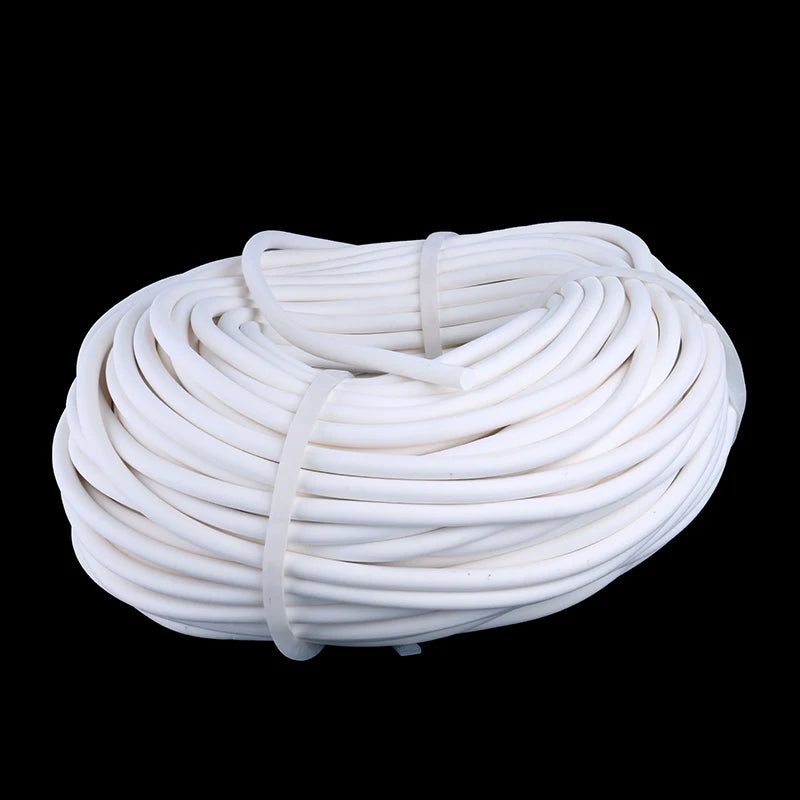 1m/5m Silicone Rubber Foamed Strip Round Diameter 1mm-25mm