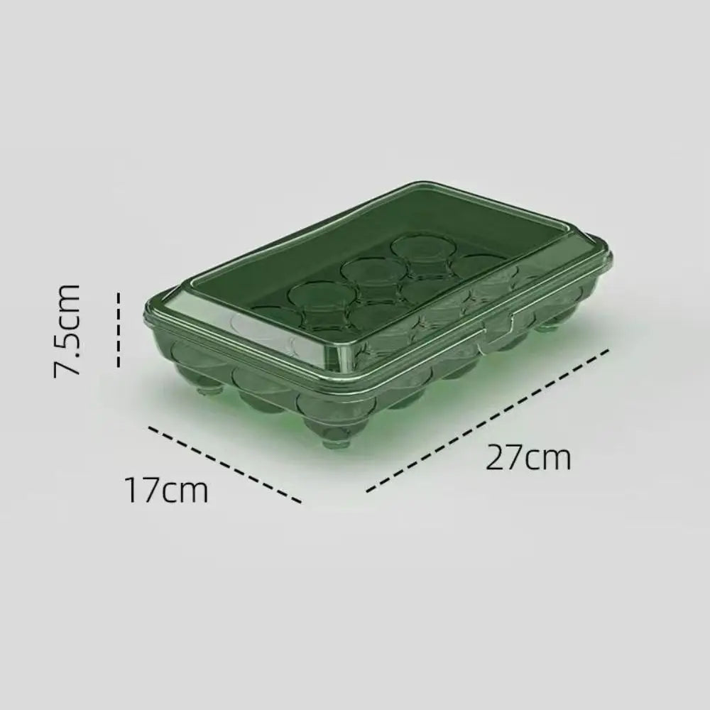 10/15 Grids Egg Box Anti-Fall Eggs Case Transparent