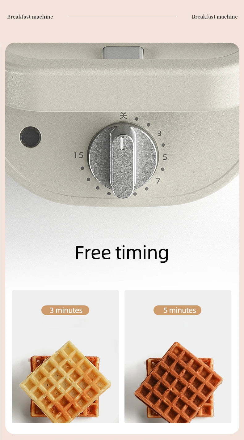 600w Electric Sandwich Maker Waffle Maker Multi-Baker Breakfast