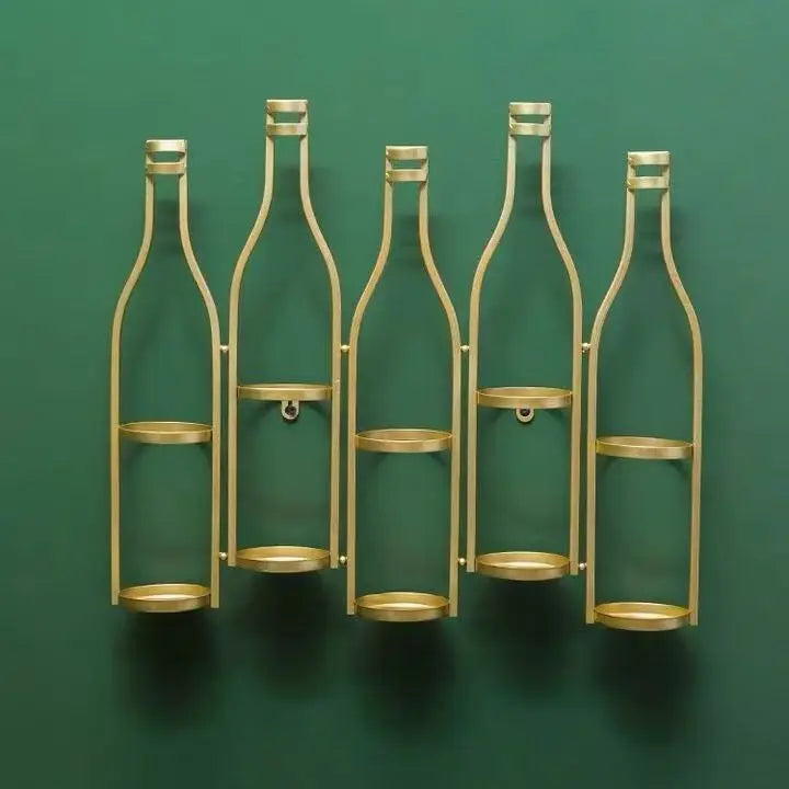 American Industrial Style Iron Hanging Wine Rack Material