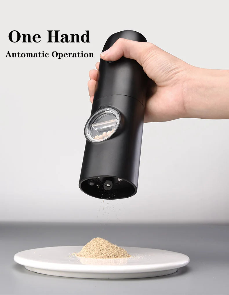 Usb Charging Electric Salt Pepper Grinder Rechargeable Adjustable