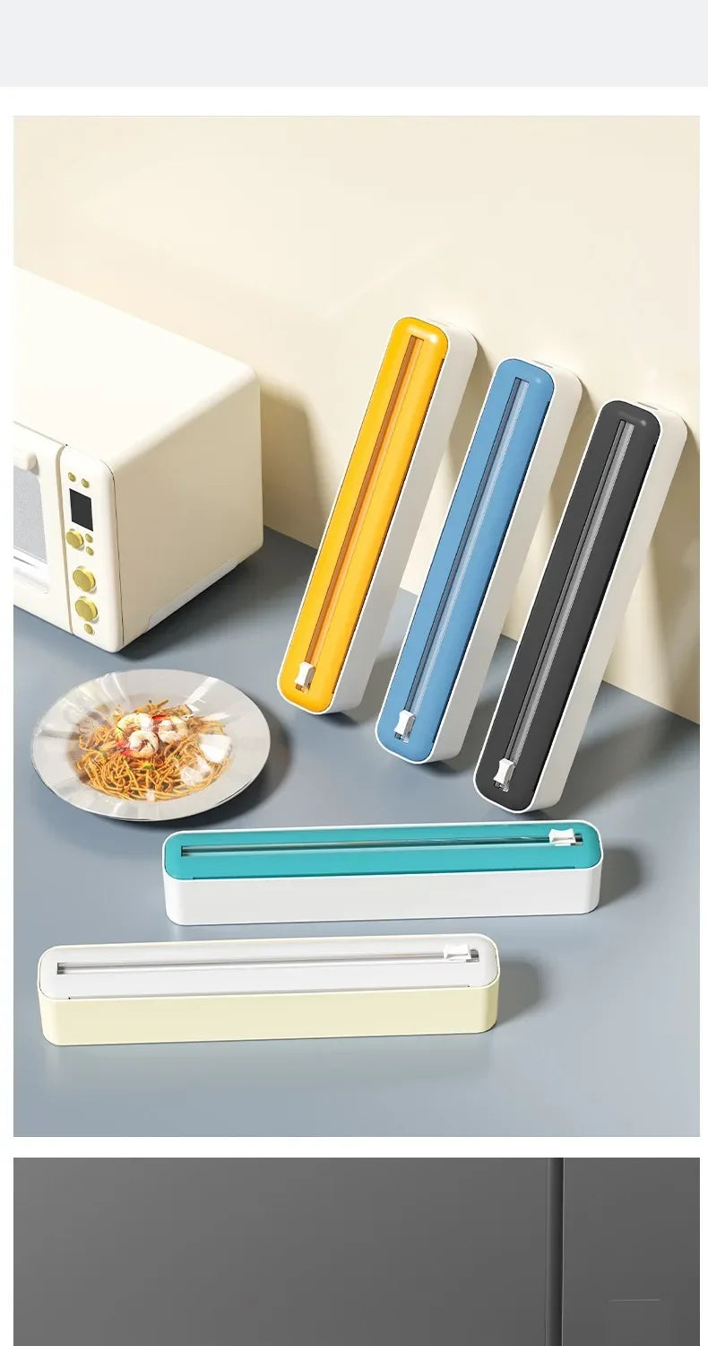 In Food Film Dispenser Wrap Dispenser Cutter Storage