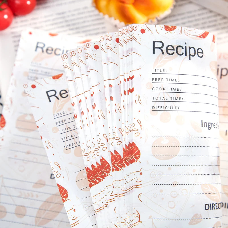 Mr Paper 52 Sheets Spiral Recipe Book Cooking