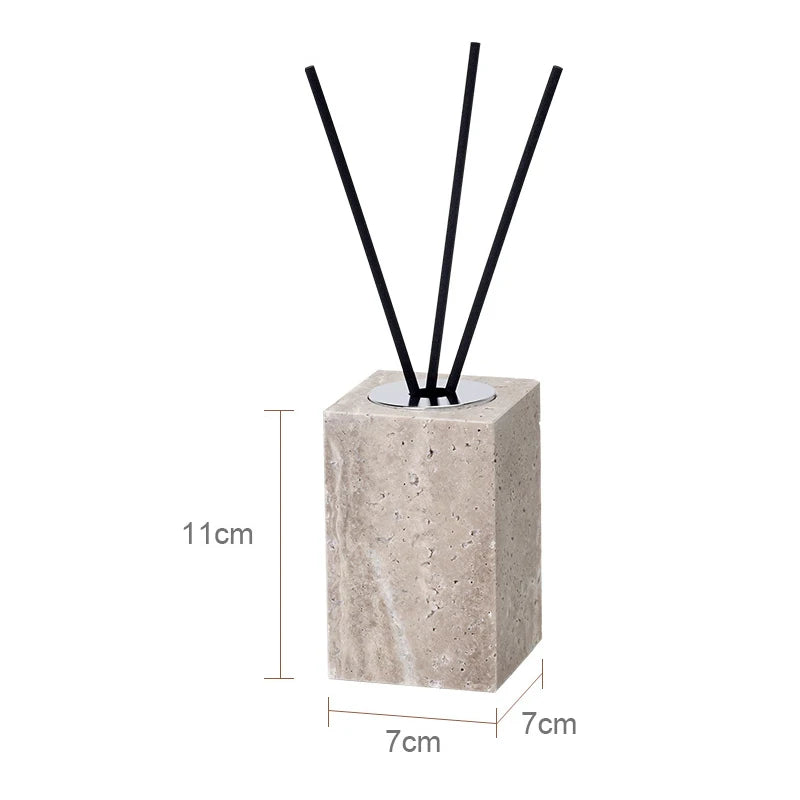 Travertino Grigio Bathroom Antique Natural Marble Soap Dispenser