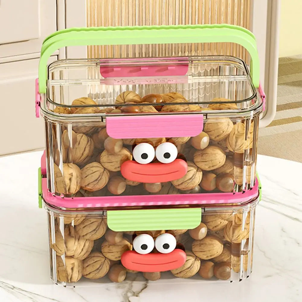 Sealed Food Storage Container Save Space Lid Refrigerator