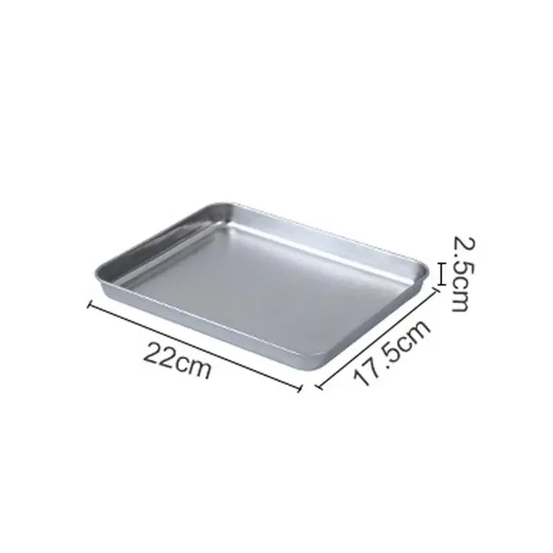 Stainless Steel Barbecue Tray Flat Chassis Multi Purpose