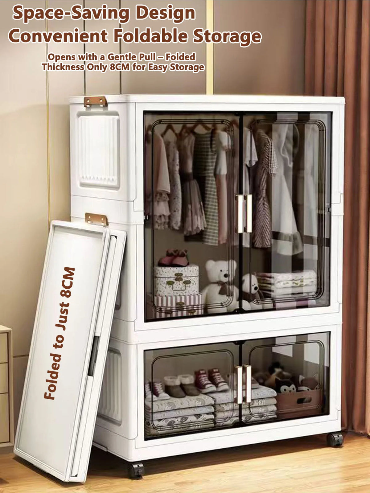 Storage Cabinet Folding Storage Box Living Room Toy