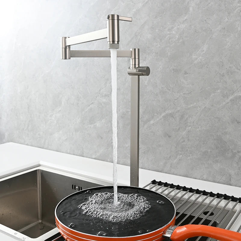 Ciencia Brass Pot Filler Faucet Deck Mount Stove
