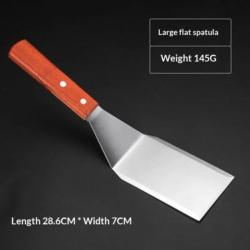Stainless Steel Spatula Grill Scraper Non Stick Durable
